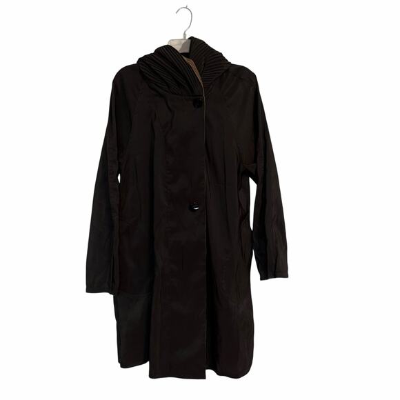 Mycra Pac Donatella Reversible Rain Jacket Parka Bronze Black Short 38" 1 S/M - Picture 8 of 10